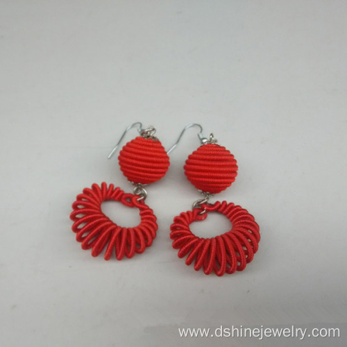 Customized Handmade Woven Aestheticism Women Thread Earrings